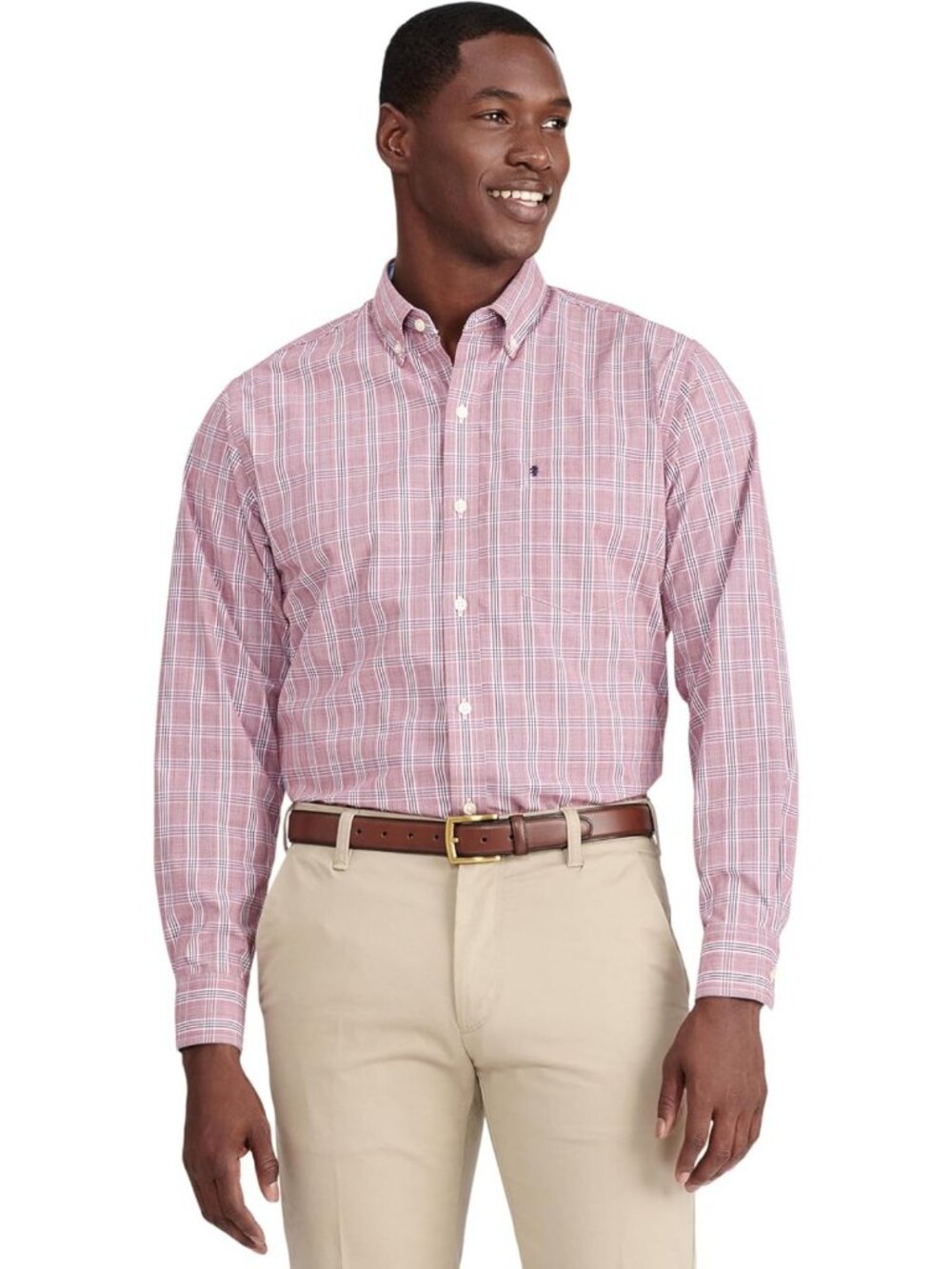 Men's Performance Comfort Long Sleeve Plaid Shirt - Stylish & Versatile Top